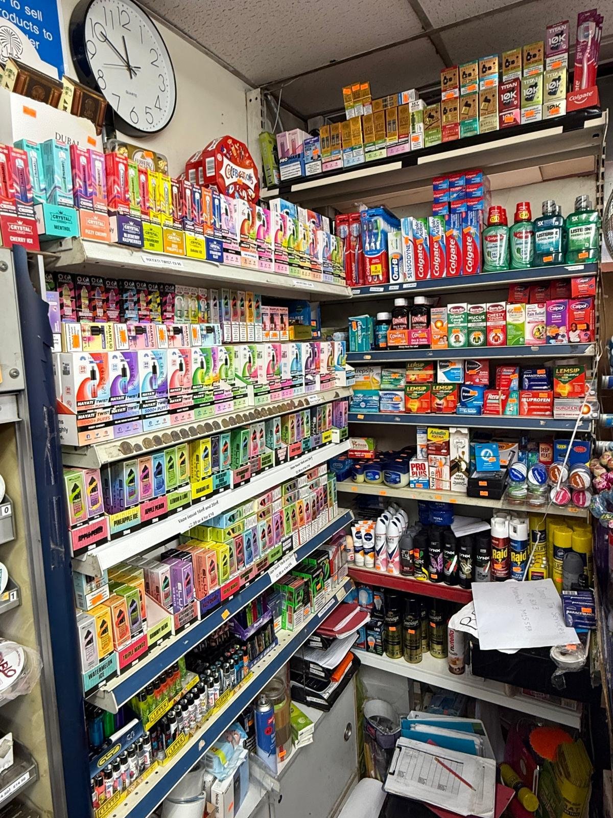 Snacks and drinks aisle